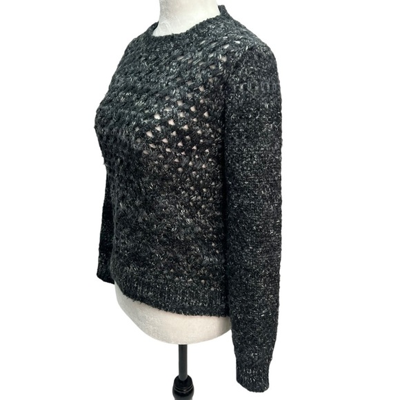 John & Jenn Dark Grey Basketweave Sweater Size XS - Picture 3 of 9